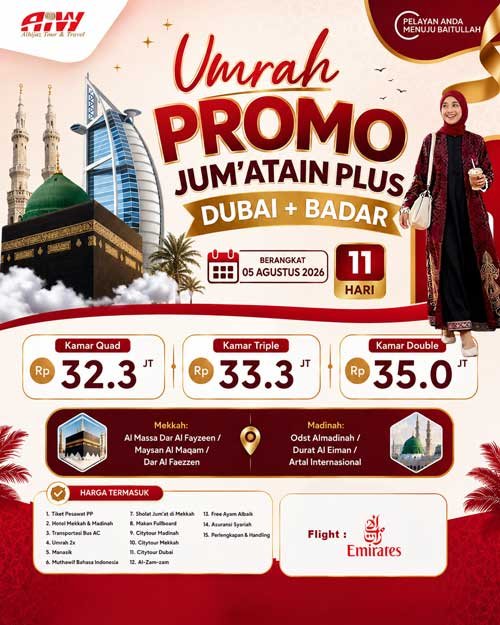 UMROH PLUS BADAR + DUBAI